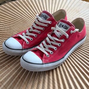 Converse Red Low-Top Sneakers